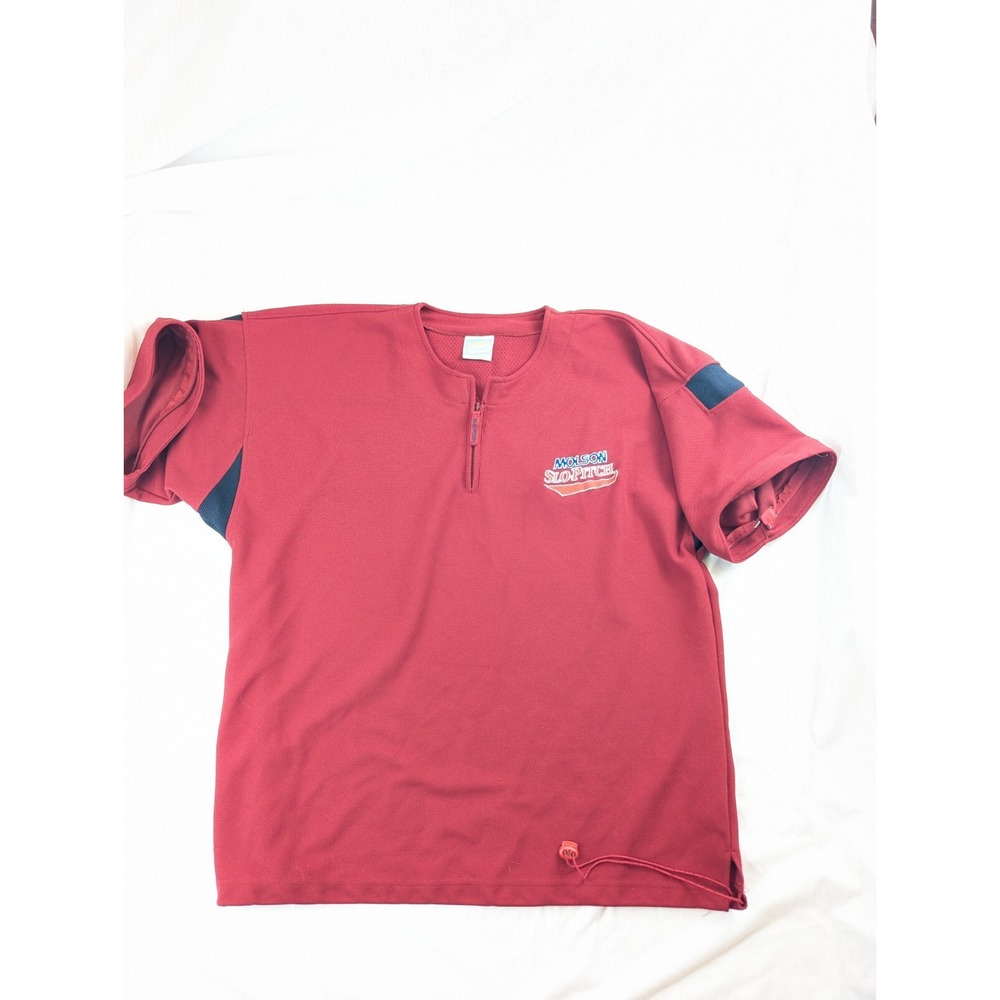Molson Beer Baseball Jersey Shirt Red 3Xl 1993 Slo Pitch Softball Vintage